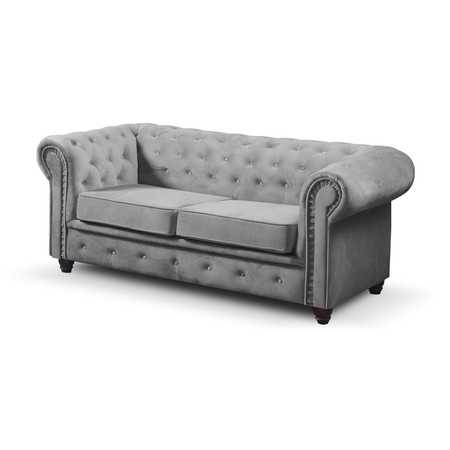 Infinity Chesterfield II kanapé Világosszürke BOLIVAR