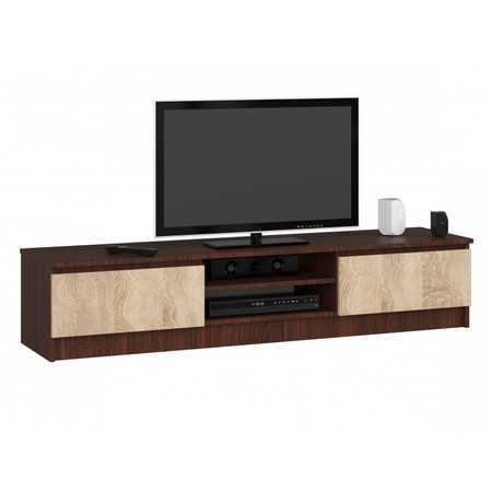 RTV TV asztal 160 cm wenge / sonoma tölgy Akord