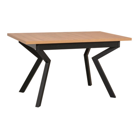 Összecsukható étkezőasztal IKON 4 - kézműves tölgy/fekete lábakkal MIX-DREW