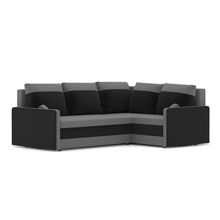 Összecsukható sarok ülőgarnitúra MILTON II modell 2 Jobb Szürke / fekete SG-nábytek