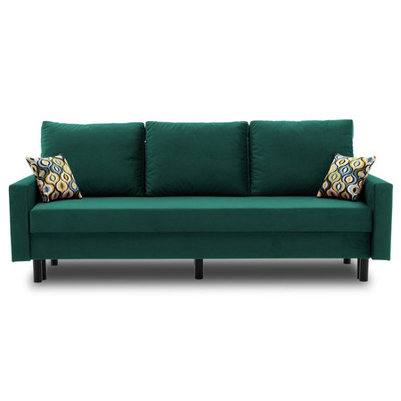 Nagyméretű kanapé ETNA PRO - fém lábak Sötétzöld SG-nábytek